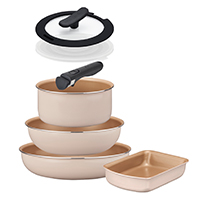 evercook(エバークック) IH対応 選べるシリーズ 着脱式 7点