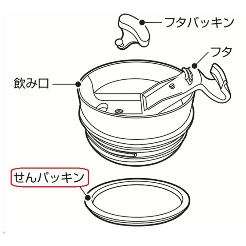 moza mini-p ジャンク mosh!（モッシュ）CAFE&WORK コンビニマグ せんパッキン MHCT-P2