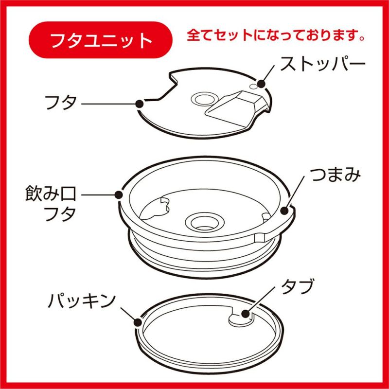 飲みごろ カラータンブラー フタユニット CT-H1