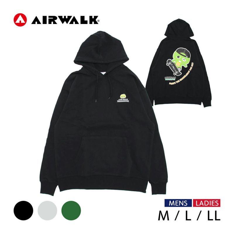 AIRWALK(エアウォーク) 【ガチャピンコラボ】ユニセックス グラフィック プルオーバーパーカー AGM22701【AP】