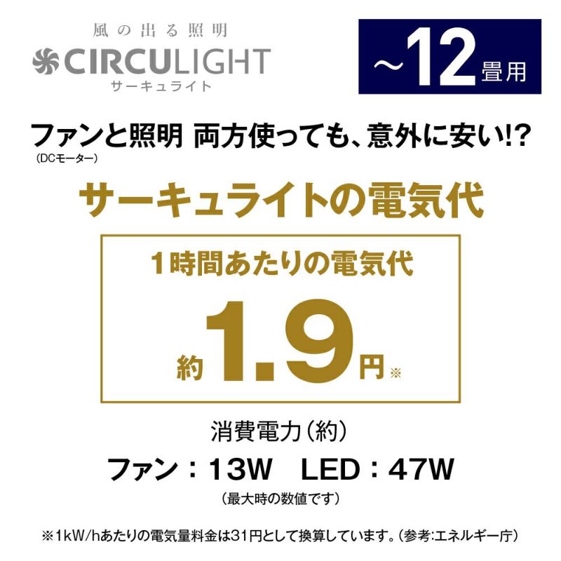 CIRCULIGHT(サーキュライト) シーリングシリーズ 12畳タイプ DCC-A12CM 【SH】