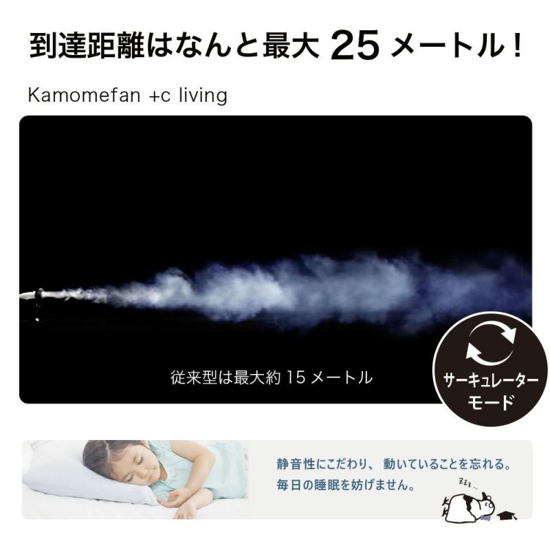 Kamomefan+c living ホワイト K-F28AYWH【KA】 | DOSHISHA Marche