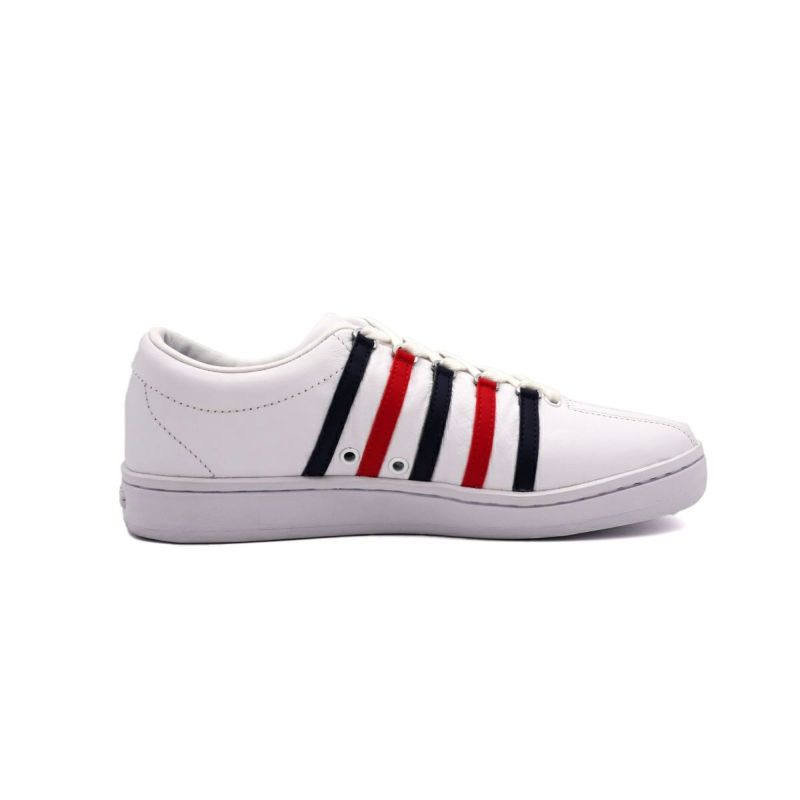 K・SWISS(ケースイス) CLASSIC クラシック スニーカー メンズ レディース ユニセックス WHITE×BLUE×RED KS88【FT】  | DOSHISHA Marche