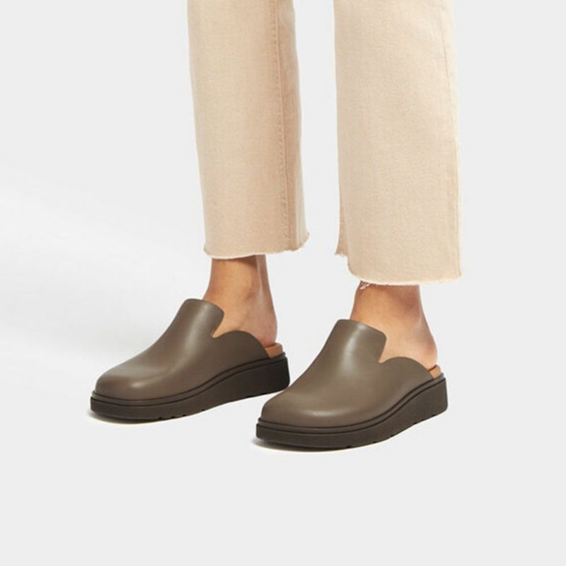 プライスダウン》fitflop(フィットフロップ) GEN-FF LEATHER MULES GK7