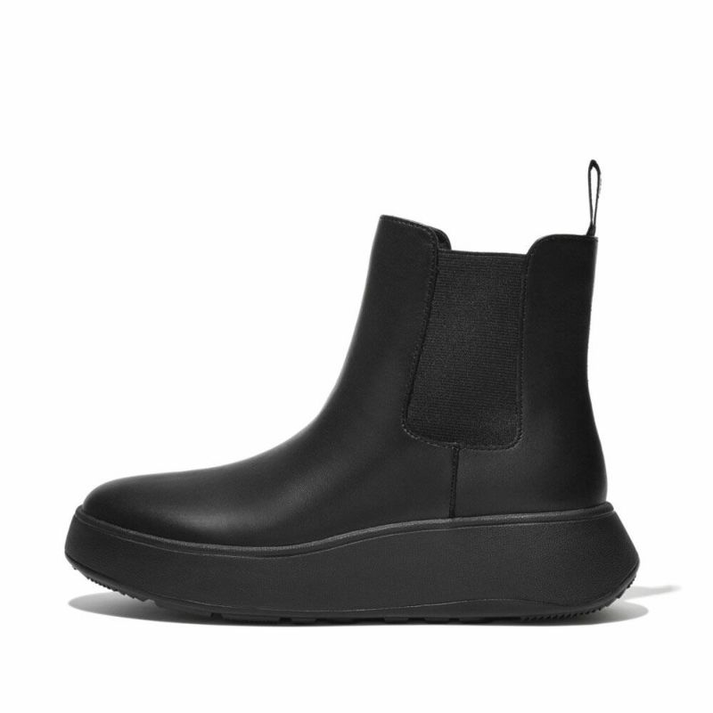 fitflop(フィットフロップ) F-MODE LEATHER FLATFORM CHELSEA BOOTS