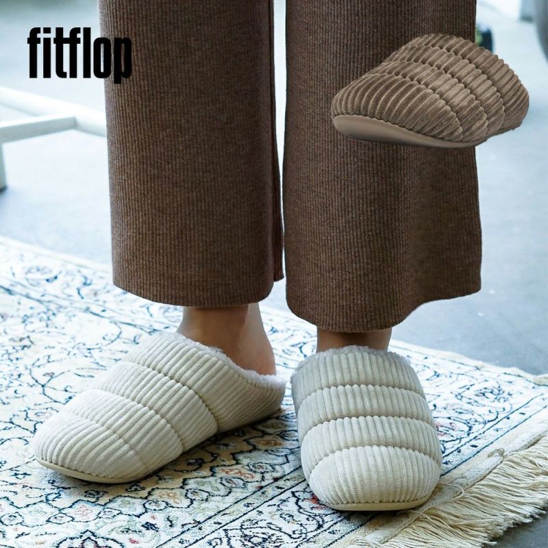 fitflop(フィットフロップ) CHRISSIE FLEECE-LINED CORDUROY SLIPPERS