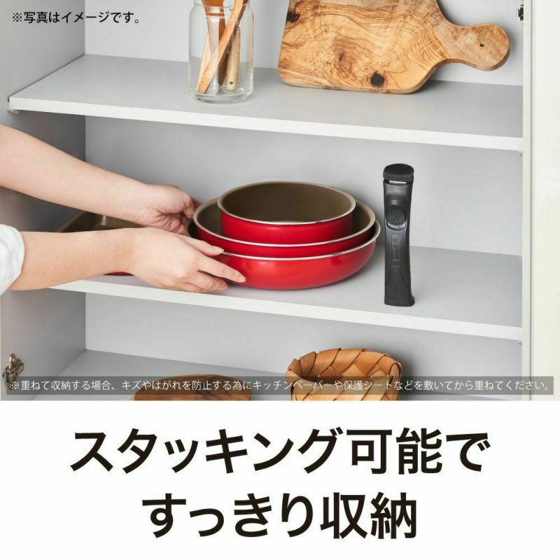 evercook(エバークック) IH対応 選べるシリーズ 着脱式 フライパン28cm レッド 500日保証 EIDFP28RD2 【HO】 |  DOSHISHA Marche