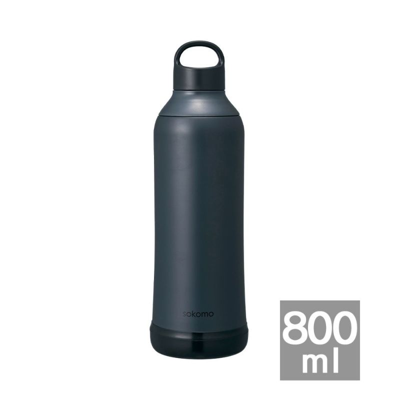 sokomo そこまで洗えるボトル800ml ブラック SAMB800BK 【HO