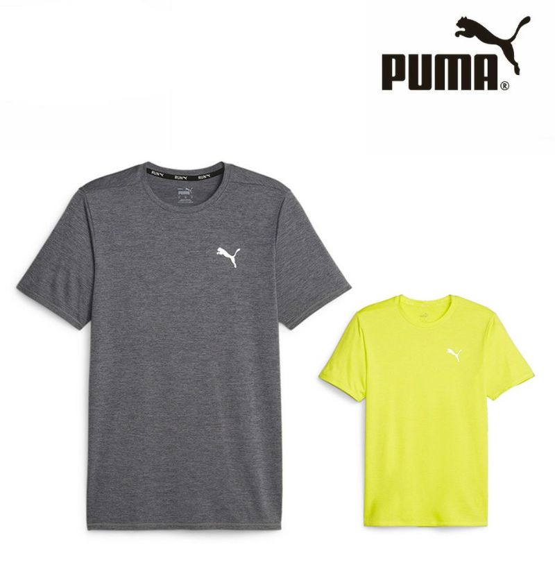 PUMA(プーマ) メンズ RUN FAVORITE ヘザー SS Tシャツ M 【BZ