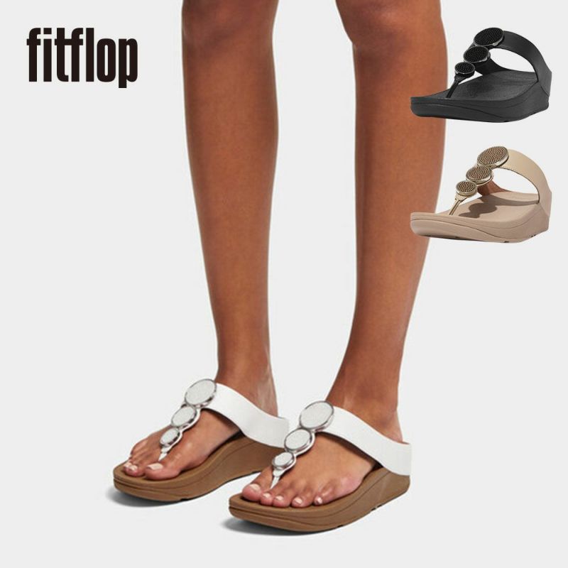 fitflop(フィットフロップ) HALO BEAD-CIRCLE LEATHER TOE-POST