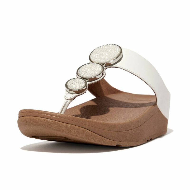 fitflop(フィットフロップ) HALO BEAD-CIRCLE LEATHER TOE-POST 