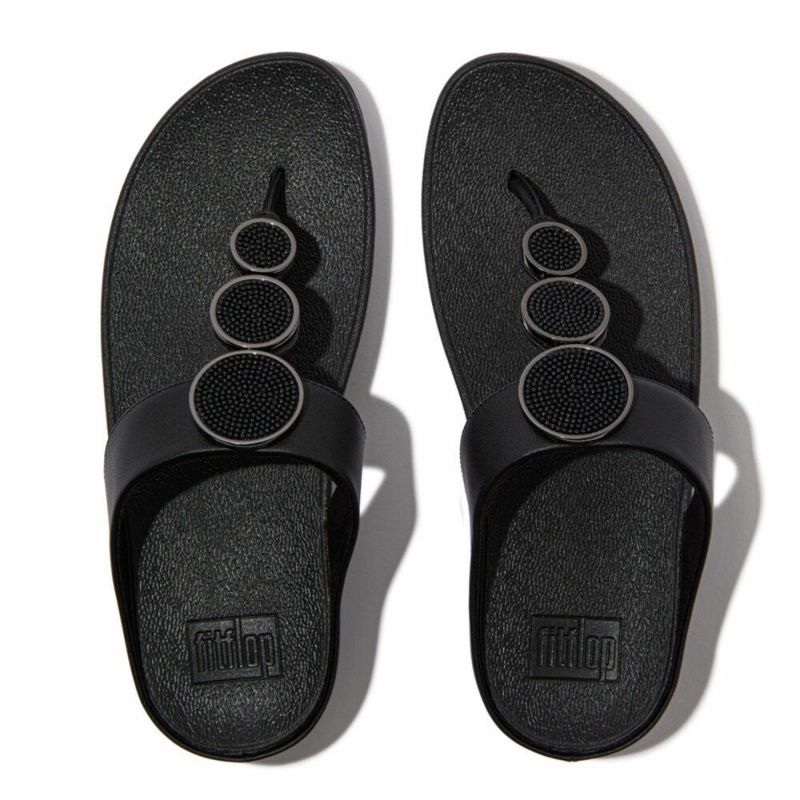 fitflop(フィットフロップ) HALO BEAD-CIRCLE LEATHER TOE-POST