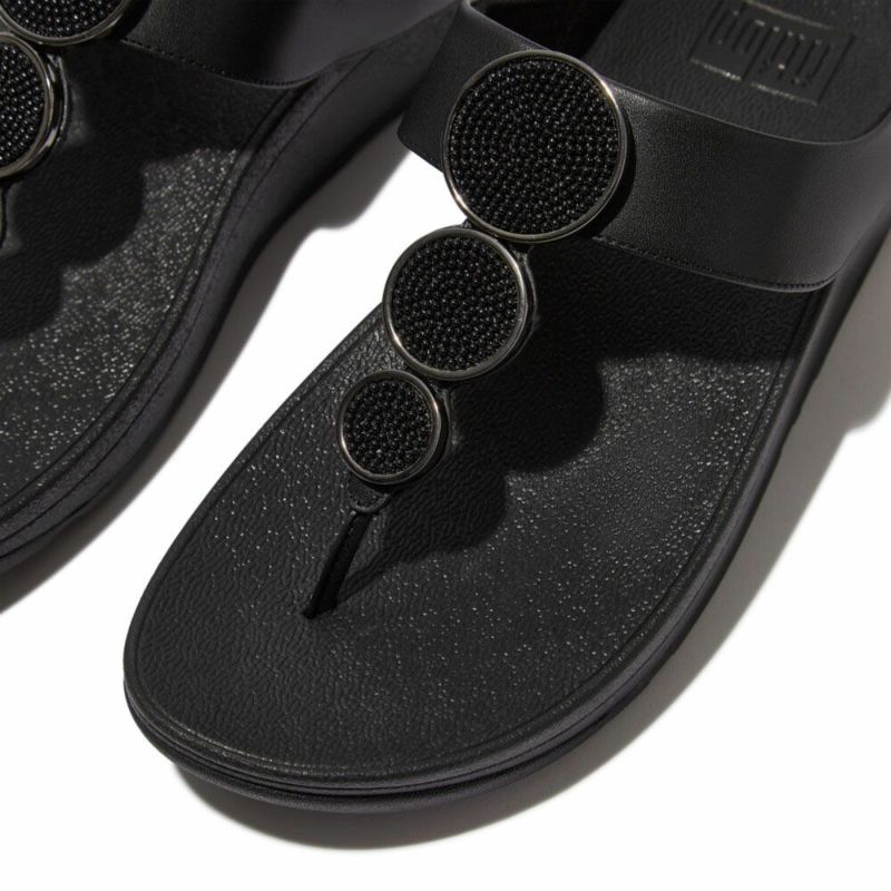 fitflop(フィットフロップ) HALO BEAD-CIRCLE LEATHER TOE-POST