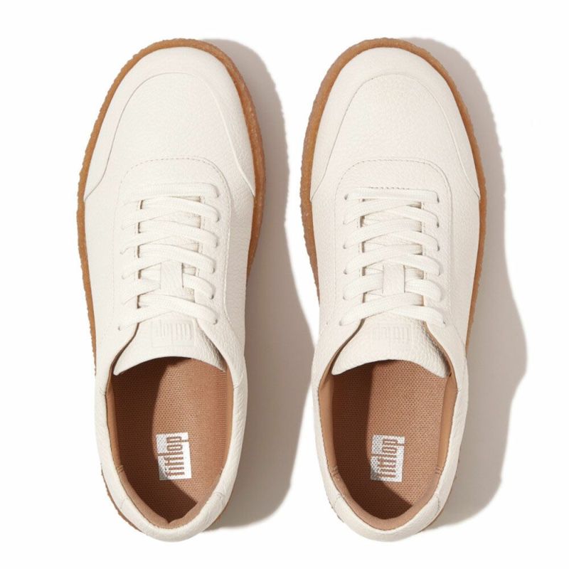 fitflop(フィットフロップ) RALLY TUMBLED-LEATHER CREPE SNEAKERS GL9