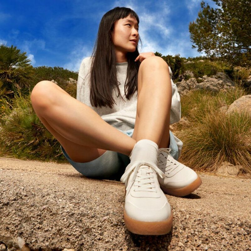 fitflop(フィットフロップ) RALLY TUMBLED-LEATHER CREPE SNEAKERS GL9 ...