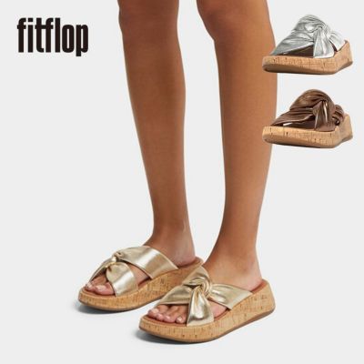 fitflop(フィットフロップ) F-MODE JEWEL-DELUXE LEATHER FLATFORM