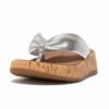 fitflop(フィットフロップ) F-MODE LEATHER-TWIST FLATFORM TOE-THONGS (CORK) HN3【BZ】