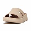 fitflop(フィットフロップ) F-MODE RAW-EDGE LEATHER FLATFORM H-BAR SLIDES HM3【BZ】