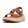 fitflop(フィットフロップ) F-MODE ESPADRILLE BUCKLE LEATHER FLATFORM SANDALS HP6【BZ】