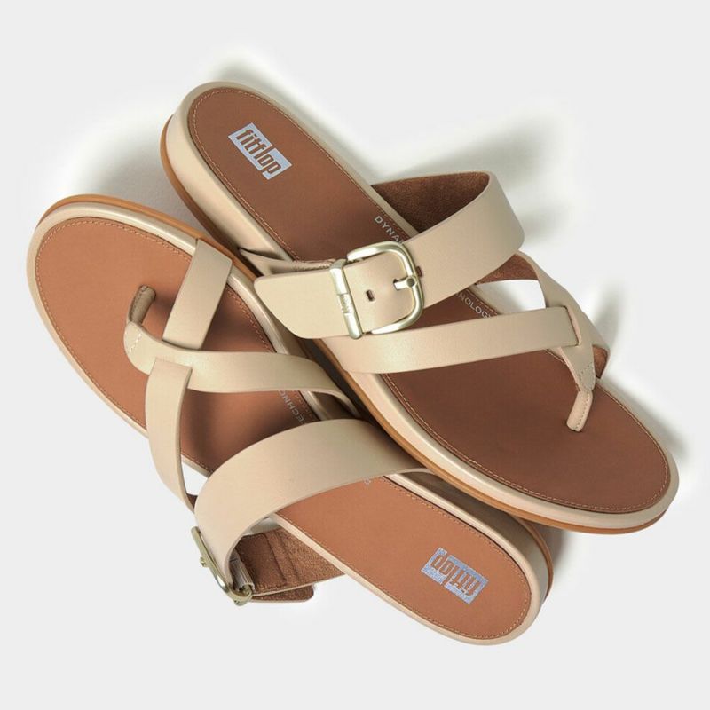 fitflop(フィットフロップ) GRACIE BUCKLE LEATHER STRAPPY TOE-POST SANDALS HM5【BZ】