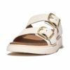 fitflop(フィットフロップ) GEN-FF BUCKLE TWO-BAR LEATHER SLIDES HE8【BZ】