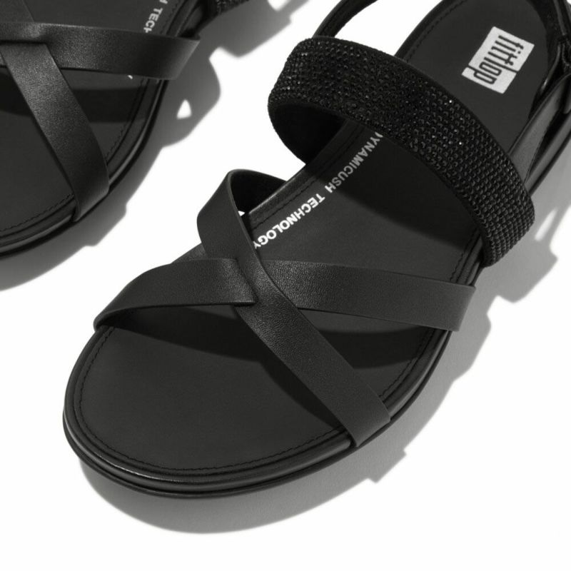 fitflop(フィットフロップ) GRACIE CRYSTAL LEATHER STRAPPY BACK