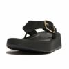 fitflop(フィットフロップ) F-MODE BUCKLE SHIMMERLUX FLATFORM TOE-POST SANDALS HG7【BZ】