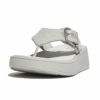 fitflop(フィットフロップ) F-MODE BUCKLE SHIMMERLUX FLATFORM TOE-POST SANDALS HG7【BZ】