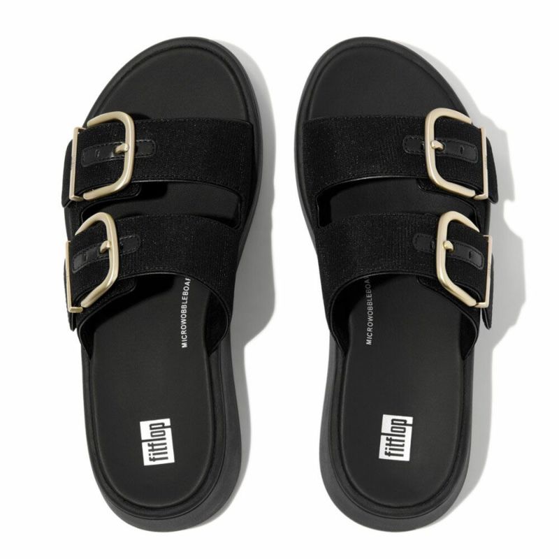 fitflop(フィットフロップ) F-MODE BUCKLE SHIMMERLUX FLATFORM TWO 