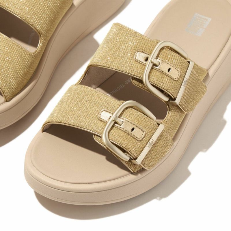 fitflop(フィットフロップ) F-MODE BUCKLE SHIMMERLUX FLATFORM TWO 