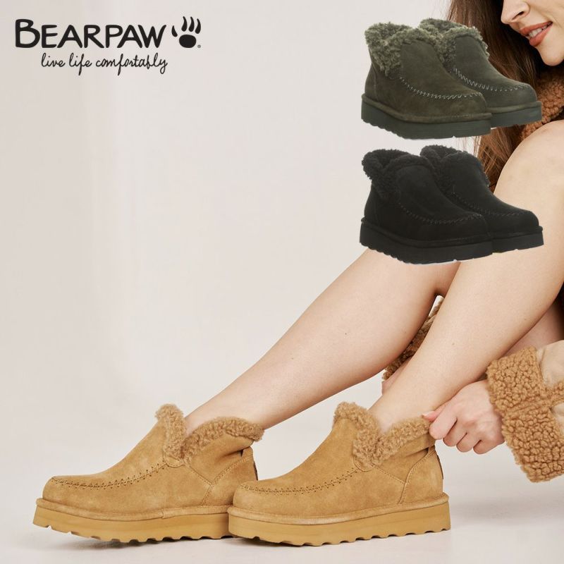 歳末》BEARPAW(ベアパウ) ショートブーツ Maeve Platform Lo 3120W 【BZ】 | DOSHISHA Marche