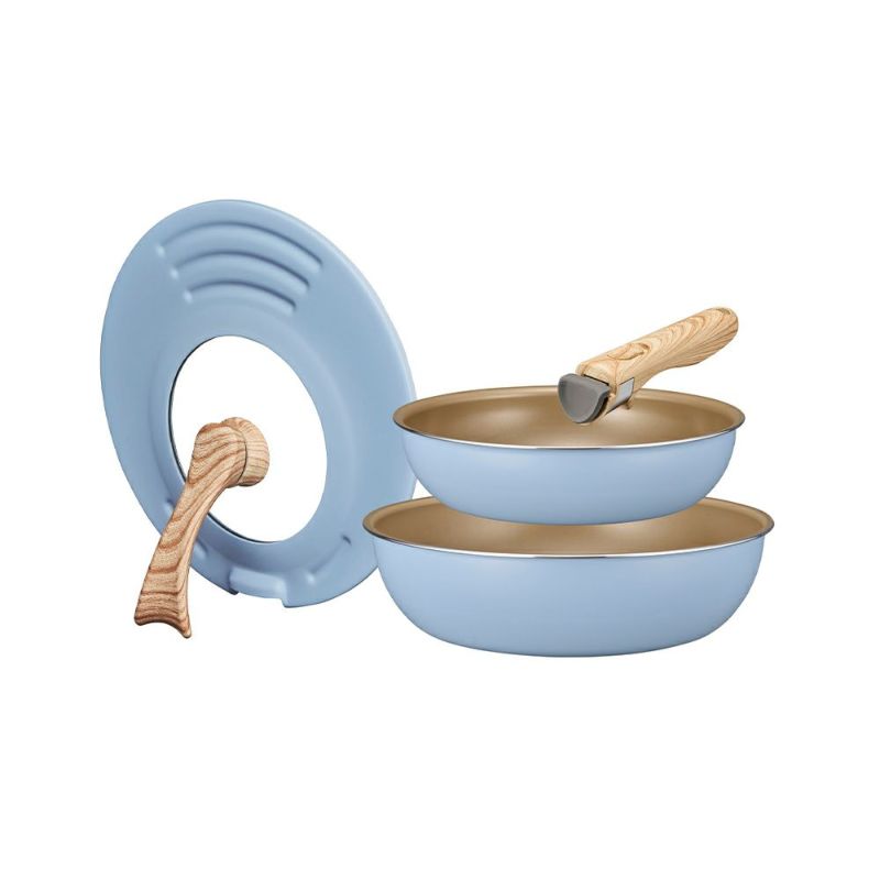 evercook fit (エバークック フィット) 【限定色】 IH対応 着脱式 4点