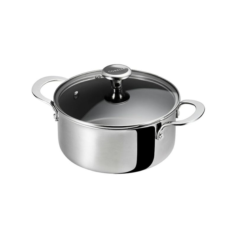 CORELLE(コレール) IH対応 キャセロール 20cm ガラスふた セット