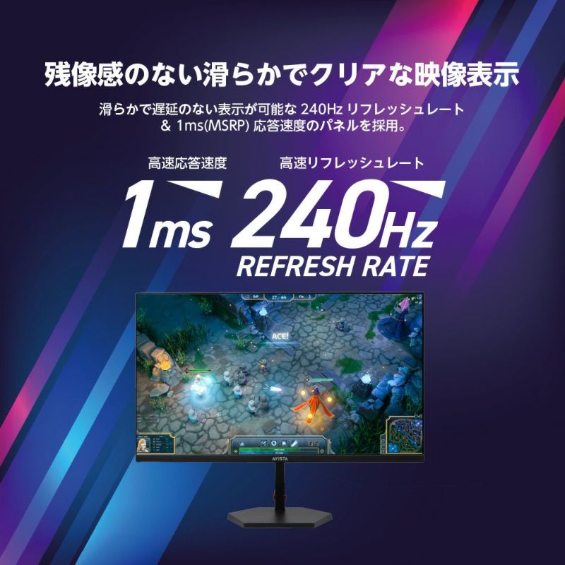 デジタルヒートモニター LCD-GC222SXDB | 75Hz対応＆PS4®用21.5型ゲーミングモニター