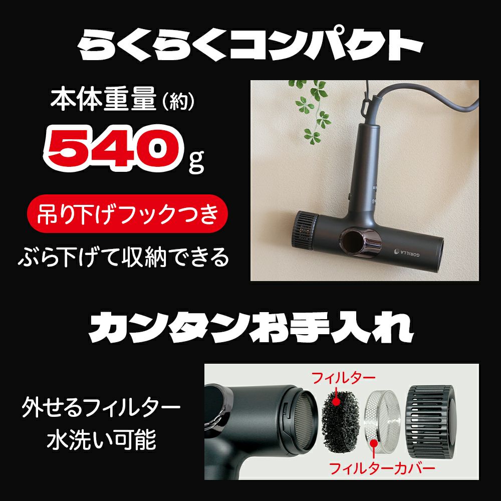 ゴリラのひとふき ホワイト GRD-2501WH【KA】 | DOSHISHA Marche